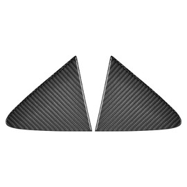 RUIANTE Compatible with Carbon Fiber Center Consoles Rear Car Door C Pillar Ttriangle Trim Car Auto Exterior Accessories for Toyota Corolla 2019 2020 2021 2022 2023 (2pc Black)