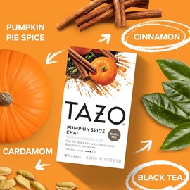 Tazo Chai Tea Pumpkin Spice 60 Bags (3 Pack)
