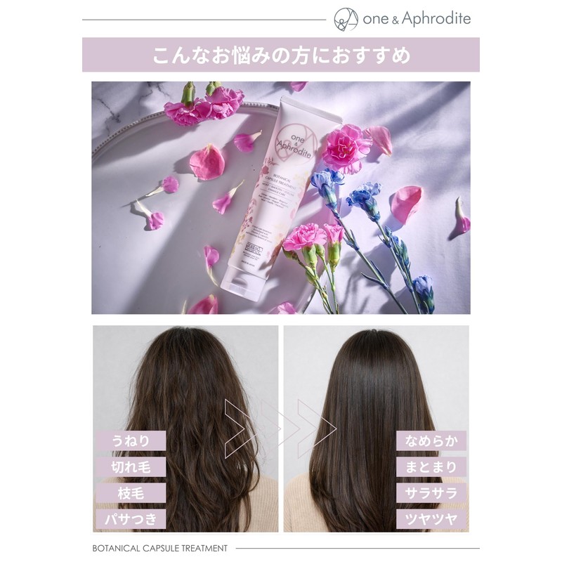 One & Aphrodite Treatment, Wash, Moist, Wavy, Curly, Frizzy, Spread,