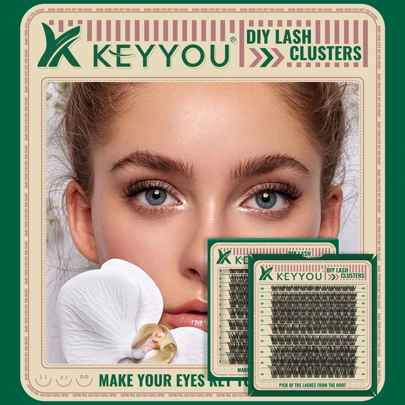 Lash Extension Kit 120pcs Lash Clusters Lash Bond and Seal