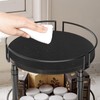 HOOBRO Lazy Susan Organizer Spice Rack, 2-Tier Height Adjustable Rotating