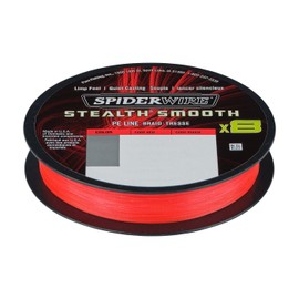 Spiderwire Stealth Smooth 8 8-Way Braided Line with Micro Coating, 150 m, 0.05 mm - 0.39 mm, 5.4 kg - 46.3 kg, Red (150, 0.23 mm - 23.6 kg)