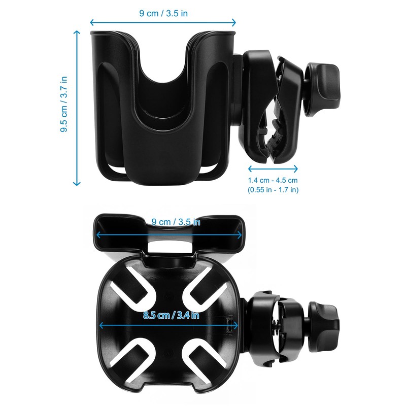 Accmor Stroller Cup Holder with Phone Holder, Bike Cup Holder,