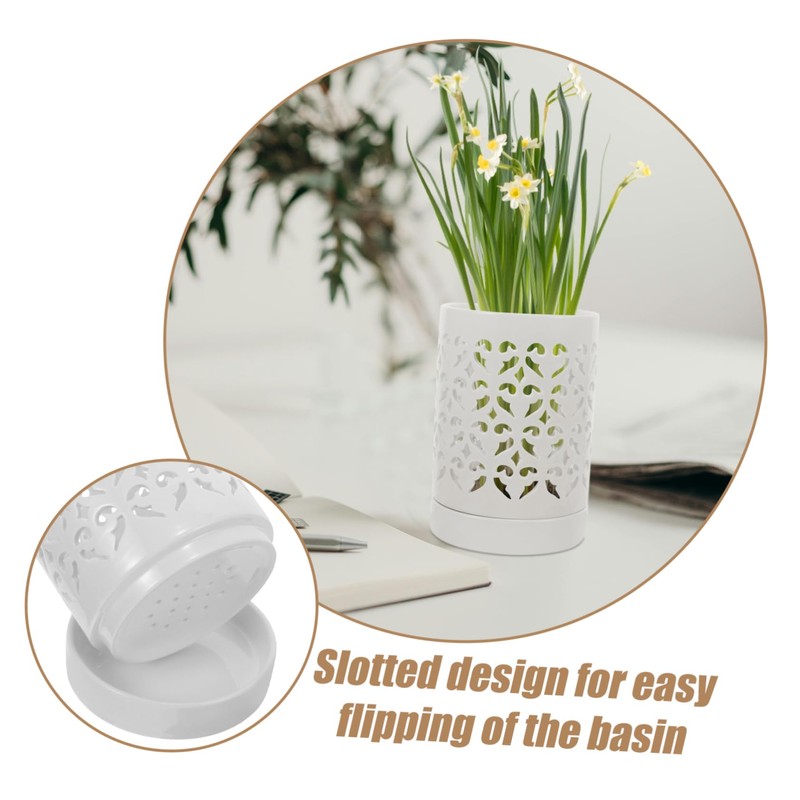 SUPVOX Orchid Pot with Holes Ceramic Orchid Planter for Use