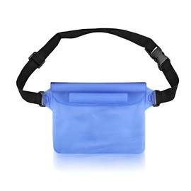 GZYULAN Waterproof Bum Bag, Waterproof Bag Swimming, Bum Bag, Waterproof Bag, IPX8 Waterproof Bag, Adjustable Strap, for Water Sports, Swimming, Rafting, Fishing, 22 x 15.5 cm, blue, All
