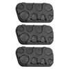 MEMOFYND 3-Piece Coin Storage Box, Black Plastic Euro Change Box,