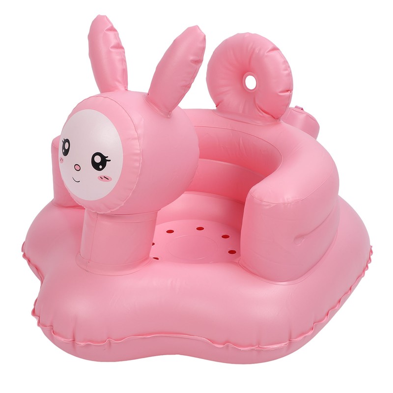 Inflatable Baby Chair Built in Air Pump Soft Cartoon Rabbit