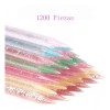 noved 1200 Piezas Palitos De Naranjo Glitter Para Uñas Cutículas