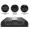Yaeccc 3200W 4 Channel Car Amplifier 2 to 4 Ω