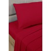 Bedding Heaven 2' 6" Percale Fitted Sheet. Red. Ideal for
