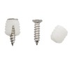 E-outstanding 20Pcs Plastic Dowel Inserts Hinge Expansion Plug with Mounting