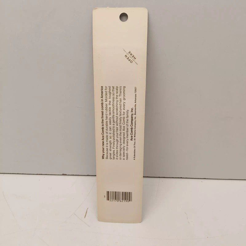 ACE Vintage Ace Hard Rubber Comb 7" 19 Blue New