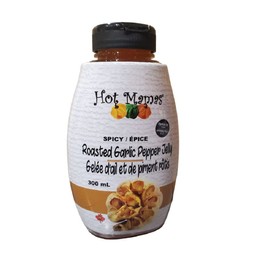 Hot Mamas Spicy Roasted Garlic Pepper Jelly in Squeezable Bottle, 300ml