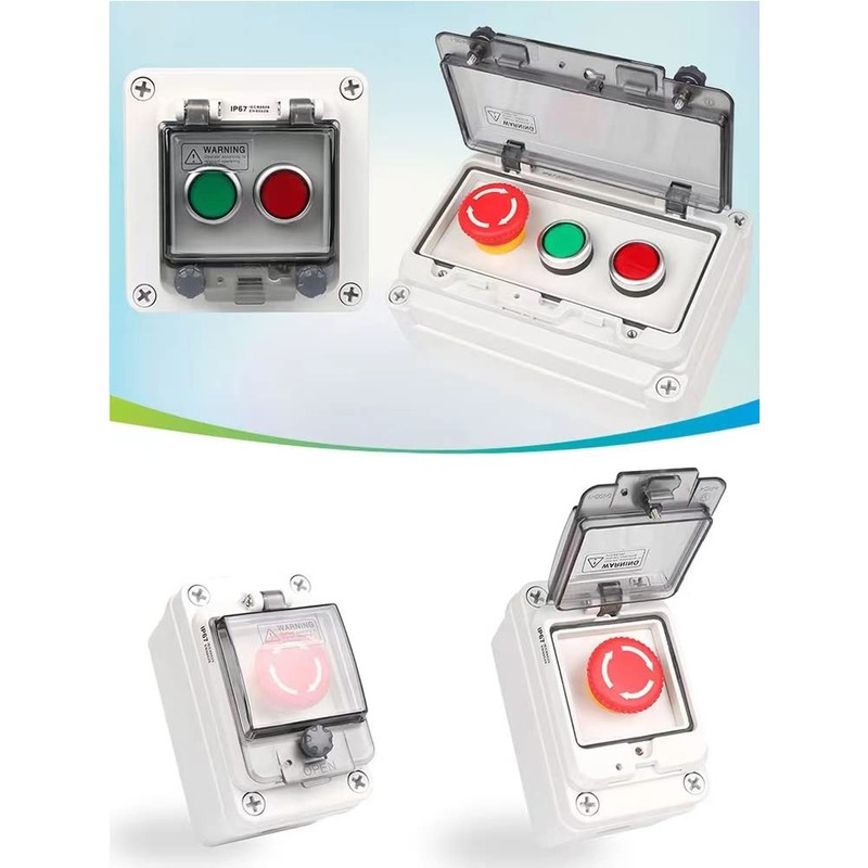 Push Button Box Ip67 Button Switch 3 Push Button Red