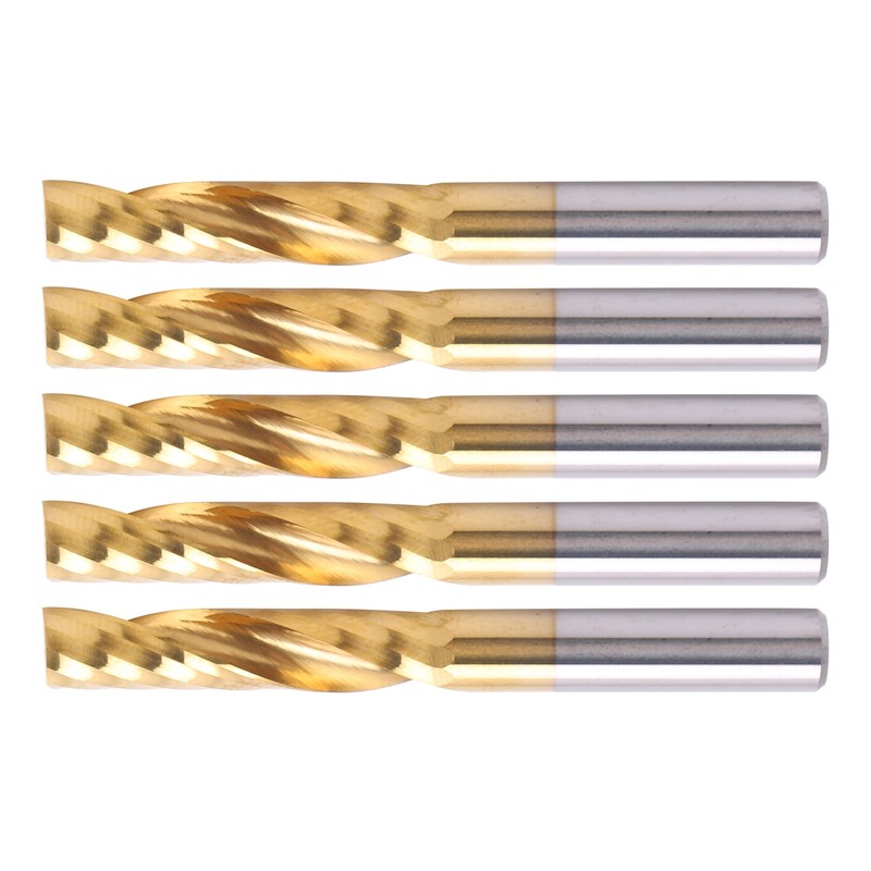 5pcs Professional CNC End Mill Metal Spiral Router Bit Milling