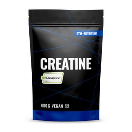 Creapure® Creatine Monohydrate Powder 600g - Ultra Pure Creatine Monohydrate - Optimally High Dosed - Creatine Monohydrate - Creatine Powder Monohydrate - 100% Vegan, Bottled in Germany