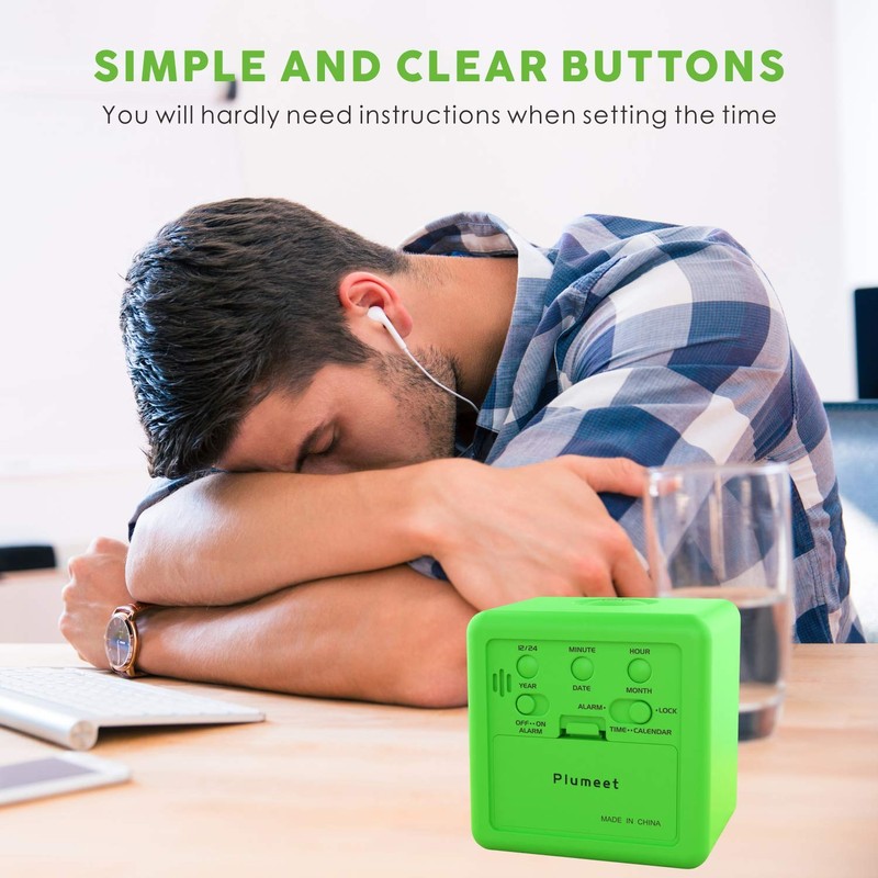 Plumeet Digital Alarm Clock Kids with Snooze and Nightlight -