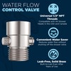 HammerHead Showers® All Metal Shower Head Shut Off Valve -