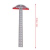 Woodworker Edge Ruler Protractor Portable Stainless Steel Angle Measuring Tool