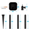 TIUIHU Spike Pole Mount Ground Stake with Protective Cover for