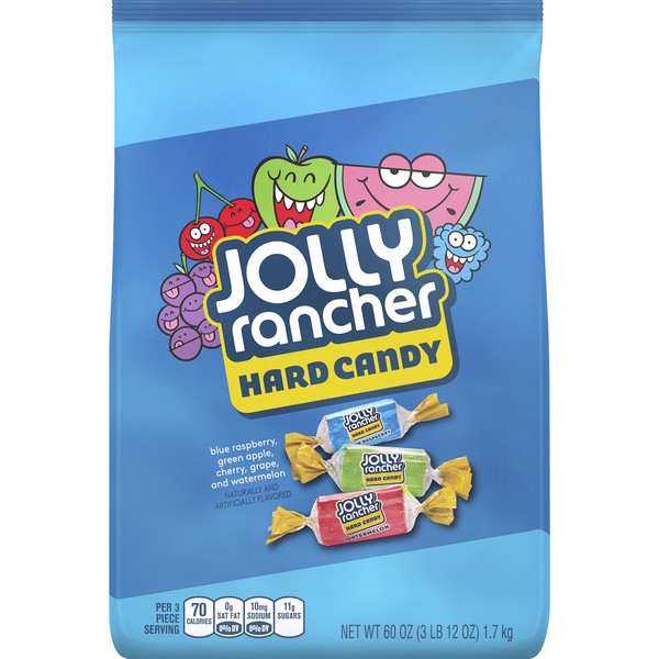 JOLLY RANCHER Hard Candy, Assorted, 60 Ounce (Pack of 2)