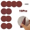10 Pcs 100mm 400 Grit Sanding Disc Set with Sanding