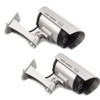 GC GLOBALCOMMERCE Set of 2 Fake Outdoor Security Cameras with