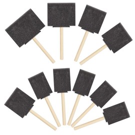 Foam Brush Painting, 10 Pieces 1 Inches, 2 Inches, 3 Inches, 4 Inch Painting Sponge Tool Foam Brush Set Sponge Brush for Crafts for Adults and Children and Watercolour Paint