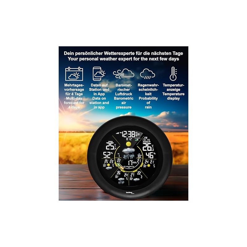 WD3040 Internet Weather Station, Elegant Special Design, Regional Weather Forecast,