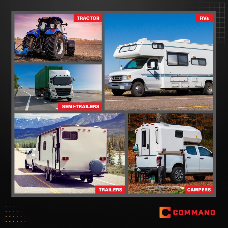 Command Electronics OEM 12V Modern Incandescent RV & Trailer Clearance