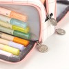 Large Capacity Pencil Case Multi Pocket Double Opening Cute Stationery
