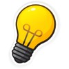 Squiddy Light Bulb - Vinyl Sticker Decal for Phone, Laptop, Water Bottle (3" Tall)