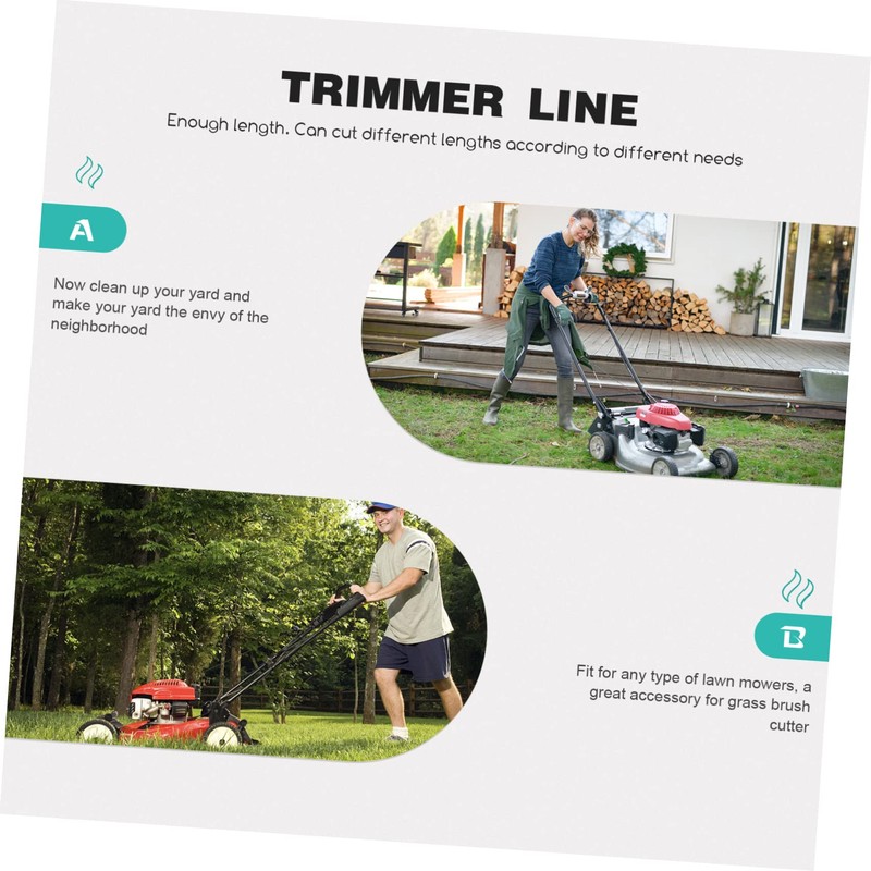 Kisangel Professional Mower Line String Trimmer Rope Tough and Easy
