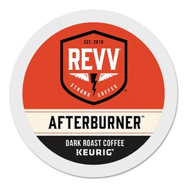 REVV Afterburner, Single-Serve Keurig K-Cup Pods, Dark Roast Coffee, 24 Count