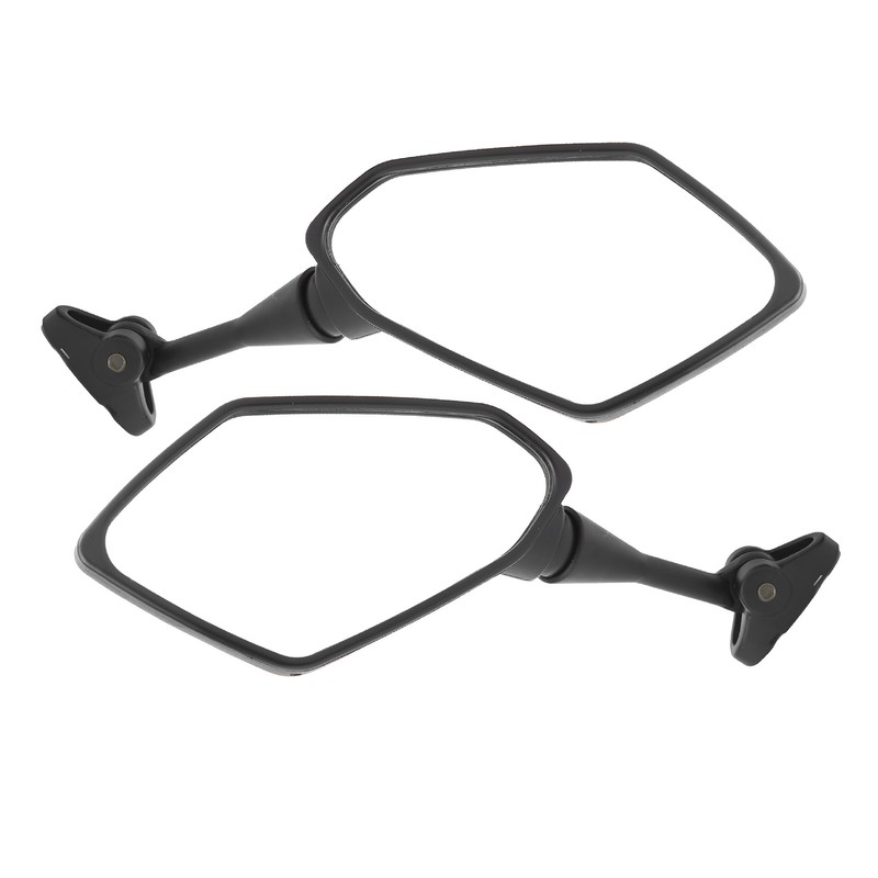 Pair Motorcycle Rearview Mirrors Black Visibility Replacement for Honda CBR