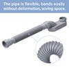 Low Profile Flexible Bathtub Shower Drain Pipe Kit - Flat