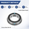 M METERXITY 2-Pack F6801-2RS Flanged Ball Bearing, 12 x 21