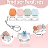 LLOUSSAK Keyboard Fidget Keychain, Keyboard Clicker Keyboard Keychain, Quiet Fidget