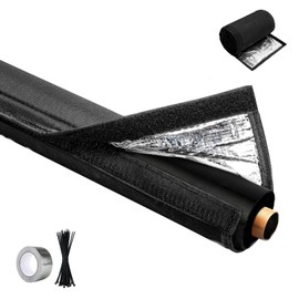 3-Layer 600D Oxford HVAC Pipe Insulation Cover, 72x10.2 Inch UV Freeze Resistant Weatherproof Outdoor Wrap, Heat Insulation Sleeve for Mini Split Heat Pump Central Air Conditioner