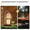 TOACSUCP Candle Warmer Lamp with 3 Bulbs, Adjustable Height Dimmable