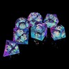 HAOMEJA Liquid Core Resin DND Dice Set 7Pcs with Bag