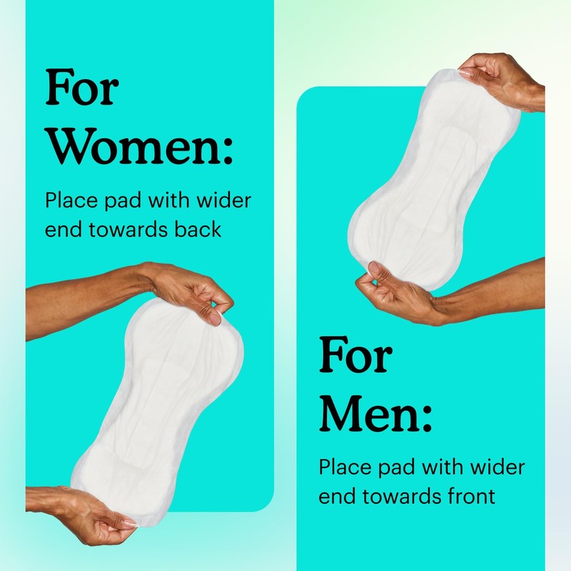 Because Premium Incontinence Booster Pads for Men and Women, Adds