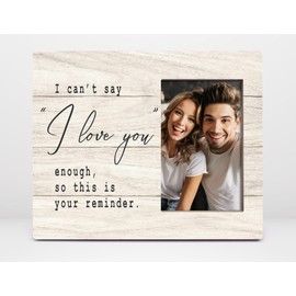Orchroma I Love You Picture Frame,Couple Picture Frame, I Can't Say I Love You Enough So This's Your Reminder Picture Frame,Gift for Valentine Couple Girlfriend Boyfriend Photo Frame 8x10 Inch