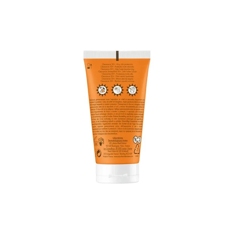 Bloqueador Solar Cleanance Facial Fps 50 50ml Sin Color Avène
