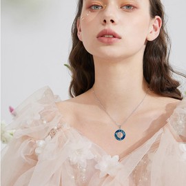 MONGAS Ballerina Necklace for Women 925 Sterling Silver Crystal Ballet Dance Pendant Necklaces Jewelry Gifts for Women, Sterling Silver, No Gemstone