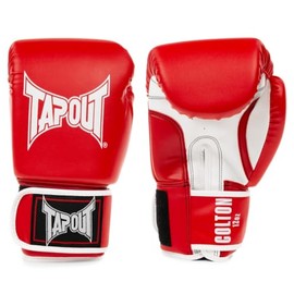 Tapout Boxing Gloves Faux Leather (1 Pair) Colton Red/White 08 oz