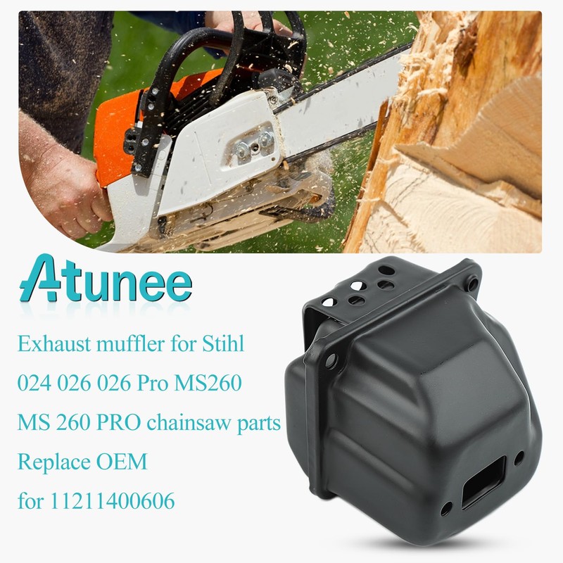 Atunee Exhaust Muffler Gasket Kit Fit for Stihl 024 026