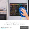 TMS Magnetic Monthly Planner and Dry Wipe Pen, Blackboard Fridge