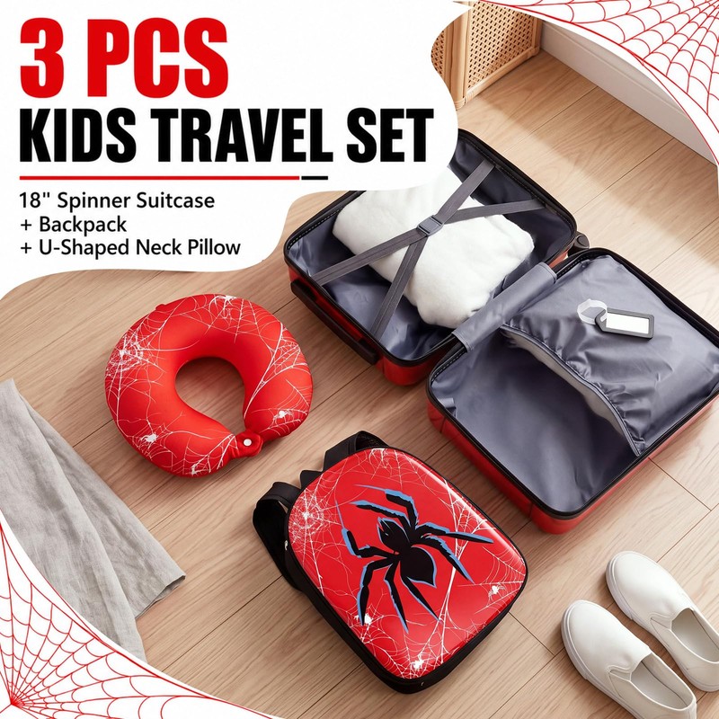 Sanwuta Luggage Sets, 4 Pack, 16 Inch Carry on Rolling