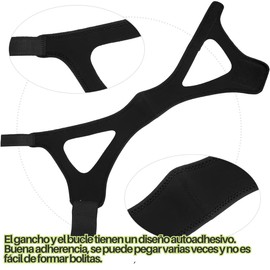 Banda Anti Ronquidos Ayuda Natural para el Sueño Dispositivo de Bloqueo de Ronquidos Apnea Deja De Roncar Siesta Correas de Barbilla de Solución Antironquidos